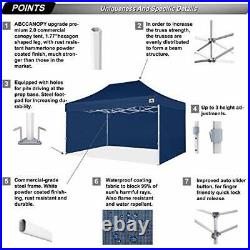 ABCCANOPY Premium Canopy Tent Commercial Instant Shade 10x15 Premium, Navy Blue