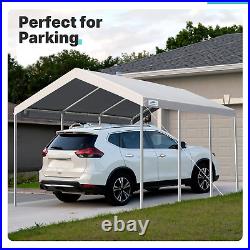 ADVANCE OUTDOOR 10X20 Ft Adjustable Height Carport Heavy Duty Car Canopy Garage