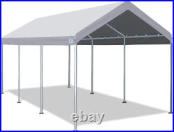 ADVANCE OUTDOOR 10X20 Ft Adjustable Height Carport Heavy Duty Car Canopy Garage