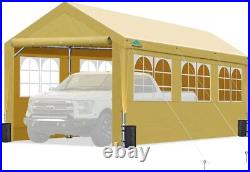 ADVANCE OUTDOOR Adjustable 10x20ft Carport Shed Canopy Garage Shelter Heavy Duty