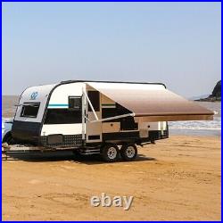 ALEKO 21'X8' Retractable Motorized RV or Home Patio Awning, White to Brown Fade