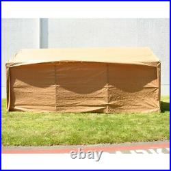 ALEKO Beige 10' x 20' Heavy Duty Outdoor Gazebo Canopy Tent with Sidewalls