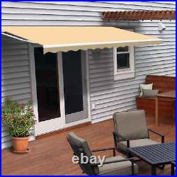 ALEKO Motorized Retractable 6.5 x 5 ft Patio Awning Deck Sunshade