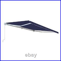 ALEKO Refurbished 13 X 10 Ft Retractable Home Patio Canopy Awning Blue