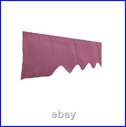 ALEKO Retractable Patio Awning 8 X 6.5 Ft Deck Sunshade Burgundy Color