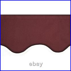 ALEKO Retractable Patio Awning 8 X 6.5 Ft Deck Sunshade Burgundy Color