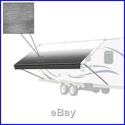 ALEKO Retractable RV or Home Patio Awning 20Ft X 8Ft White to Black Fade Color