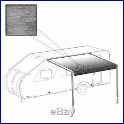 ALEKO Retractable RV or Home Patio Awning White to Black Fade Color 12Ft X 8Ft