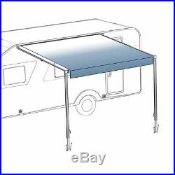 ALEKO Retractable RV or Home Patio Canopy Awning Blue Stripes Color 8Ft X 8Ft