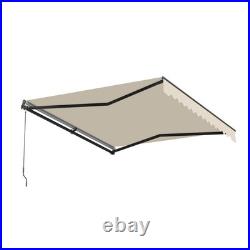 ALEKO Sunshade Black Frame Retractable Home Patio Canopy Awning 12 x 10 ft Ivory ALEKO Sunshade Black Frame Retractable Home Patio Canopy Awning 12 x 10 ft Ivory
