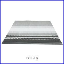 ALEKO Vinyl RV Awning Fabric Replacement 13X8 ft Black Stripes Color
