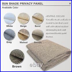 ALION Breathable Patio/Pergola Sun Shade Panel Cover withgrommets on 4 sides Brown