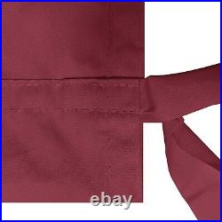 ALION Waterproof Pergola Replacement Cover Panel with Rod Pockets in Burgundy Red