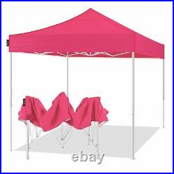 AMERICAN PHOENIX 10x10 Ft Pink Pop Up Canopy Tent Portable Beach Sun Shelter