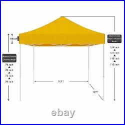 AMERICAN PHOENIX 10x10 Pop Up Outdoor Canopy Tent (White Frame)