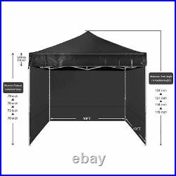 AMERICAN PHOENIX 10x10Ft Pop Up Canopy Tent Portable w Side Wall (Various Color)