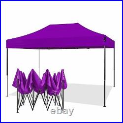 AMERICAN PHOENIX 10x15 Ft Purple Pop Up Canopy Tent Portable Commercial Instant