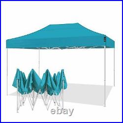 AMERICAN PHOENIX 10x15 Ft Teal Pop Up Canopy Tent Portable Commercial Instant