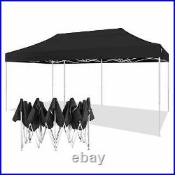AMERICAN PHOENIX 10x20 Ft Black Canopy Tent Pop Up Portable Instant Commercial
