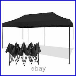 AMERICAN PHOENIX 10x20 Ft Black Canopy Tent Pop Up Portable Instant Heavy Duty