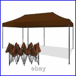 AMERICAN PHOENIX 10x20 Ft Brown Canopy Tent Pop Up Portable Instant Heavy Duty