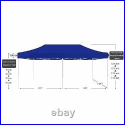 AMERICAN PHOENIX 10x20 Ft Pop Up Canopy Tent (White Frame, Ten Colors)