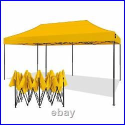 AMERICAN PHOENIX 10x20 Ft Yellow Canopy Tent Pop Up Portable Instant Heavy Duty
