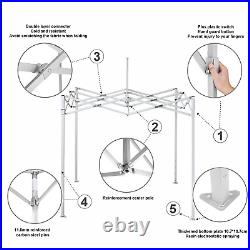 AMERICAN PHOENIX 5x5 Pop Up Outdoor Canopy Tent (White Frame)