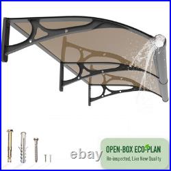 Aluminum Alloy Window Awning Door Canopy for Porch UV Rain Snow Cover Outdoor