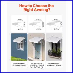 Aluminum Awning 60 X 42 In, Lightweight and Stable Aluminum Awnings, Protection