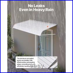Aluminum Awning 60 X 42 In, Lightweight and Stable Aluminum Awnings, Protection