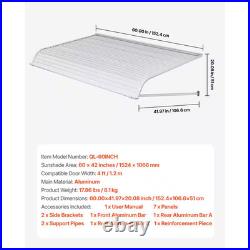 Aluminum Awning 60 X 42 In, Lightweight and Stable Aluminum Awnings, Protection