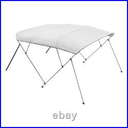 Aluminum Bimini Top for Boats 600D PU1000 Fabric, Wind-Resistant to 45mph, 96L