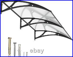 Aluminum Bracket Window Awning Door Canopy Solid Polycarbonate Panels Outdoor