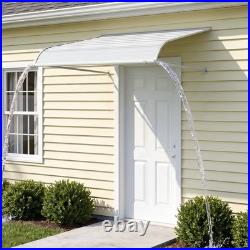 Aluminum Window Awning Door Canopy Arc-Shaped Solid Metal Exterior Awning