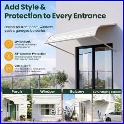 Aluminum Window Awning Door Canopy Arc-Shaped Solid Metal Exterior Awning Aluminum Window Awning Door Canopy Arc-Shaped Solid Metal Exterior Awning