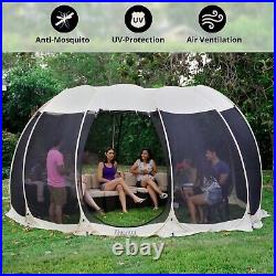 Alvantor 15'x15' Pop Up Screen House Room Outdoor Portable for Backyard Used