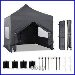 Aoodor 10 x 10 FT. Commercial Instant Pop Up Canopy Tent with Windows Sidewalls