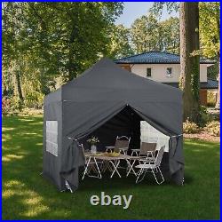 Aoodor 10 x 10 FT. Commercial Instant Pop Up Canopy Tent with Windows Sidewalls