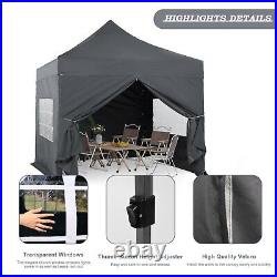 Aoodor 10 x 10 FT. Commercial Instant Pop Up Canopy Tent with Windows Sidewalls