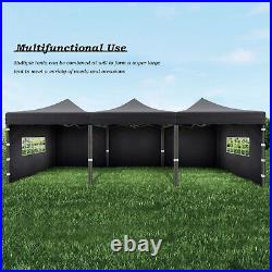 Aoodor 10 x 10 FT. Commercial Instant Pop Up Canopy Tent with Windows Sidewalls