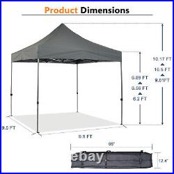 Aoodor 10'x10' Pop Up Canopy Tent Outdoor Party Canopy Gazebo Event withSidewalls