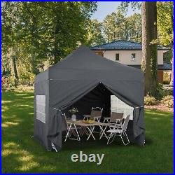 Aoodor 10'x10' Pop Up Canopy Tent Outdoor Party Canopy Gazebo Event withSidewalls