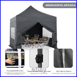 Aoodor 10'x10' Pop Up Canopy Tent Outdoor Party Canopy Gazebo Event withSidewalls