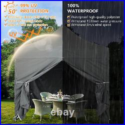 Aoodor 10'x10' Pop Up Canopy Tent Outdoor Party Canopy Gazebo Event withSidewalls