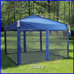 Aoodor 12'x12'/10'x10' Pop Up Canopy Tent Portable Shade Canopy with Mesh