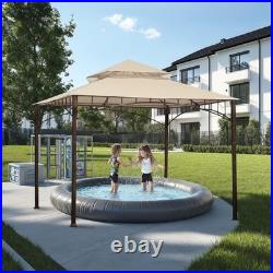 Aplus 10.6'x10.6' Gazebo Top Replacement for Customized Model Patio Light Beige