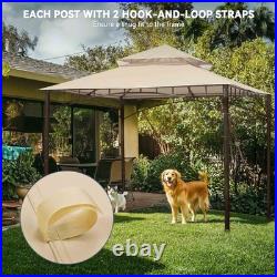 Aplus 10.6'x10.6' Gazebo Top Replacement for Customized Model Patio Light Beige