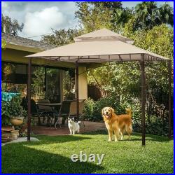 Aplus 10.6'x10.6' Gazebo Top Replacement for Customized Model Patio Light Beige