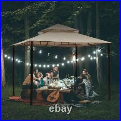 Aplus 10.6'x10.6' Gazebo Top Replacement for Customized Model Patio Light Beige